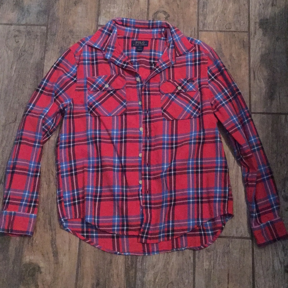Ralph Lauren flannel button down shirt